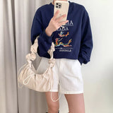 Ribbon Shirring String Shoulder BagOutfit