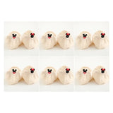 6 pairs of cute trendy socks female cartoon heel embroidery pure cotton women's socks casual sports funny ankle socks