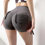 Zingj High-Waisted Sports Shorts, Women's Summer Hip Tight Stretch Running Pocket Yoga Gym Pants Hot Pants-Outfit