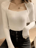 Rib Knit Sweater-Outfit