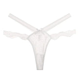 Sexy Lace Panties Women Transparent Bow Low-Waist Underpant Hollow Out Thong Female G-String Underwear Lingerie