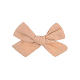 Flower Cotton Hair Bows With Clip For Baby Girls Plaid Boutique Hair Clips Hairgrip Barrettes Headwear Hair