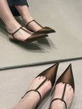Zingj Baotou Cat Heel Sandals Female Thick Heel 2024 New Summer Middle Heel Pointed Black Simple Casual Single Shoes Female-Outfit