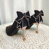 Zingj High Heels Female Autumn Fine Heel 2023 New French Temperament Small Heel Shoes Bride Main Wedding Shoe Tip-Outfit