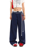 Zingj New Fall 2024 Straight Hip-Hop Wide-Leg Pants For Men And