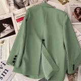 Zingj And Autumn Suit Jacket Female 2024 Autumn New Design Sense Korean Version Of Leisure Fried Street Trend White Suit
