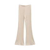 Zingj Trend Women's Dress In Autumn And Winter, High Waist, Buttocks, Bell-Bottoms, Leg Length, Micro-Elastic Knitted