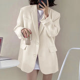 Zingj Spring And Autumn Khaki Small Suit Jacket Female Korean Version British Wind Web Celebrity Design Sense Suit Women's