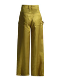 People Retro Wind 2025 New Autumn Waist Long Wide Legs Super Loose Female Solid Color Casual