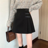 Skirt Irregular Skirt Women Autumn And Winter New Fat Mm High Waist Thin Crops A Word 100-Fold