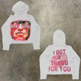 Men's Hoodie Y2K Original Hip-Hop Cartoon Graphic Print Pullover Fashion Leisure Loose Sports Shirt