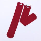 1 Pair 2018 Girls Knee High Socks Animal Cotton Knit Over Calf Socks for Kids Teens Cute Cartoon Children Socks