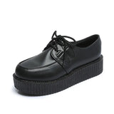 Spring New Style Chaojiahara Thick-Soled Pastry Shoes Magazine British Retro Style Single Shoes Women's