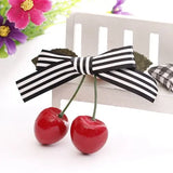 Hot Sell Retro Vintage 50s 60s Women Cherry Bow Hair Clip Hairpins For Pinup Girls Vintage Party Vaction Hair