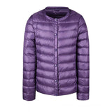New winter Women Ultra Light White Duck Down Jacket Short Coat Slim Casual Down Coats Female Plus Size S-3xl Warm