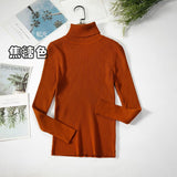 Basic Turtleneck Women Sweaters Autumn Winter Thick Warm Pullover Slim Tops Ribbed Knitted Sweater Jumper Soft Pull