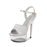 Zingj Patent Leather 15Cm High Heels Heel Water Diamond Platform Hate Day High