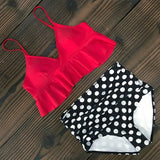 Bikinis Women Swimsuit 2021 Summer Beachwear Bathing Suits Swim Wear Padded Push up Swimwear Halter Top Bikini