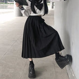 Skirts Women S-5XL Vintage Ins Young basic Leisure Korean All-match Autumn High Waist Chic Cozy Female JK Faldas