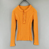T shirt Women Ribbed Cotton Female Korean T-Shirt Gray Tops Sexy Button V-Neck Long Sleeve Patchwork Tee Shirt
