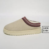 Autumn And Winter New Lace National Fashion Snow Boots Large Size Ladies' Shoes Thickened Cotton-Padded