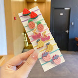 Children Cute Cartoon Fruit Elastic Hair Bands Girls Baby Lovely Rubber Bands Ponytail Holder Kids Hair