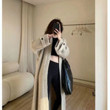 Autumn Dress Girl Korean Version Of Chic Loose Fashionable Over-Knee Heavy Knitted Pneuumbly Horse Sea Hair Sweater