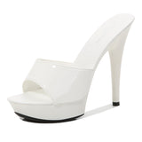 Zingj A Word With Slippers Female 2023 New Summer Fashion 13CM Joker Web Celebrity Sexy High Heels Fine