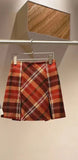 High Waist Plaid Mini Skirt- Outfit