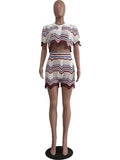 Zingj New Women's Handmade Knitted Casual Shorts