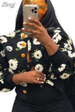 Print Casual Loose Jacket Woman Jacket Bomber Jacket Women Colorblock Coat Women Winter Spring Autumn New Sports