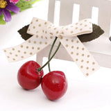 Hot Sell Retro Vintage 50s 60s Women Cherry Bow Hair Clip Hairpins For Pinup Girls Vintage Party Vaction Hair