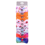 2.75 Handmade Print Unicorn Rainbow Hair Bows With Clips For Kids Girls Hair Accessories Hairpins