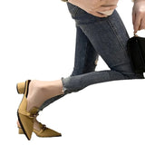 Zingj Cool Slippers Female Summer New French Chain Fashion With A Thick Heel Head Half Slippers High Heel Muller Shoes-Outfit