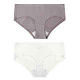 2PCS/Set Women's Panties Cotton Underwear Seamless Plus Size Briefs Low-Rise Soft Panty Women Underpants Female