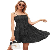 Women's Clothing Temperament Fresh And Sweet Floral High Waist Suspender Sexy Dress 2022 Spring And Summer