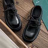 Zingj Shoe Men Summer Low Top Martin Boots Plasole Black Toge Shoes British Casual Small Leather Shoes