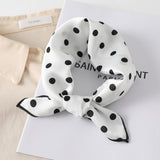 Square Silk Scarf Women Fashion Print Small Neck Scarfs Office Lady Hair Band Foulard Hand Kerchief Female Bandana