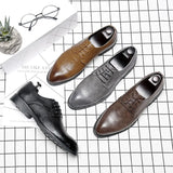 Zingj Men's Shoes Large Size British Formal Shoes 45 46 Men's Shoes