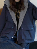 Preppy Reversible Lambswool Hooded Jacket- Outfit