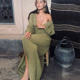 Women Boho Beach Maxi Dress Button Up Deep V Neck Full Sleeve Long Dress Fairy Grunge French Romance Holiday