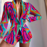 Independent Station New Fashion Fashion Suit Printed Shorts Set