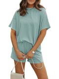Explosion Summer Casual Fashion Striped New Round-Neck Women's