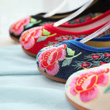 Zingj He Clothes With Embroidered Cloth Shoes Wedding Shoes Shallow Mouth Low Heel Spring And Autumn Women Single Shoes Dance