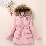 New Winter Women Jacket Medium-long Thicken Outwear Hooded Wadded Coat Slim Parka Cotton-padded Jacket