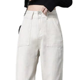 Zingj 2024 New Harron Straight Tube Radish Dad Pants Fall-Outfit