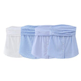 Zingj New Pleated Buckle Decorative Elastic Poplin Bra Top 4661008 211-1-Outfit