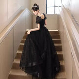 Evening Dress Dress 2025 New Banquet Temperament Long-Term Luxury Minit Dinner Hosts Walk Show Evening