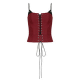 Spice Girl Hit The Fake Two Woven Straps To Show The Waist And Show The Thin Sling, The Small Vest, The Chest Type