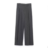Code Female 2025 Spring Pinstriped Suit Vest Straight Cut Long Blazer Trouser